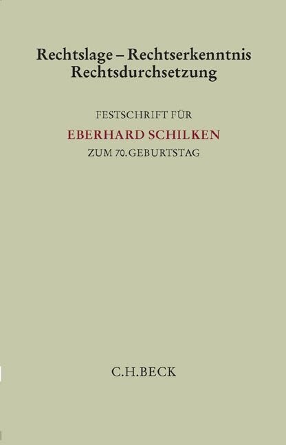 Rechtslage - Rechtserkenntnis - Rechtsdurchsetzung (Hardcover)