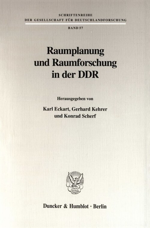 Raumplanung Und Raumforschung in Der Ddr (Paperback)