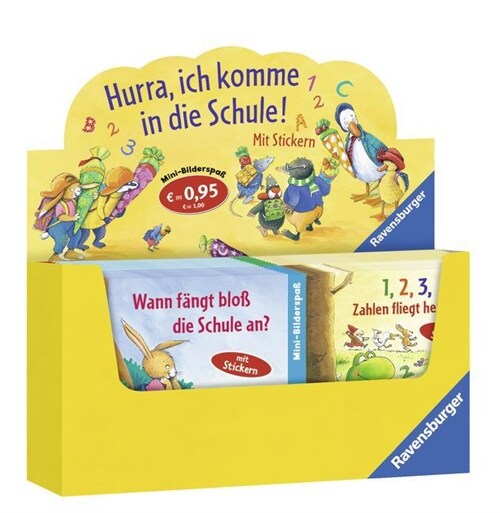 Ravensburger Mini-Bilderspaß - Hurra, ich komme in die Schule!, Verkaufskassette (WX)