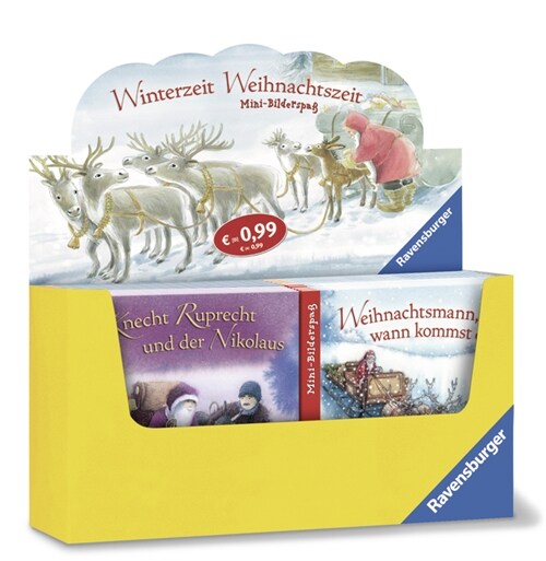 Ravensburger Mini-Bilderspaß Winterzeit, Weihnachtszeit, Verkaufskassette (WX)