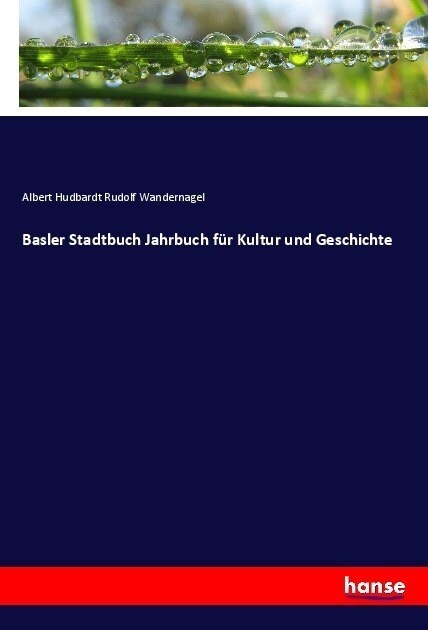 Basler Stadtbuch Jahrbuch f? Kultur und Geschichte (Paperback)
