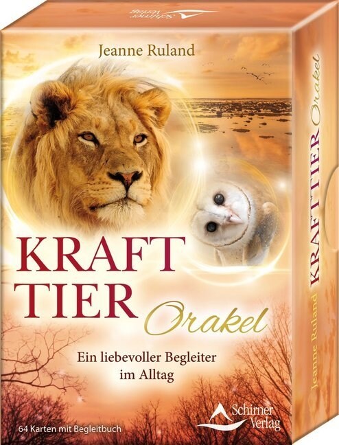 Krafttier-Orakel, 64 Orakelkarten u. Begleitbuch (Paperback)