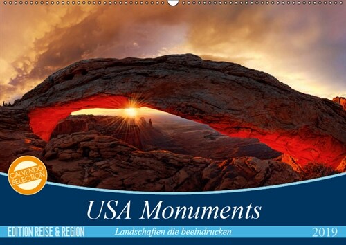 USA Monuments - Landschaften die beeindrucken (Wandkalender 2019 DIN A2 quer) (Calendar)