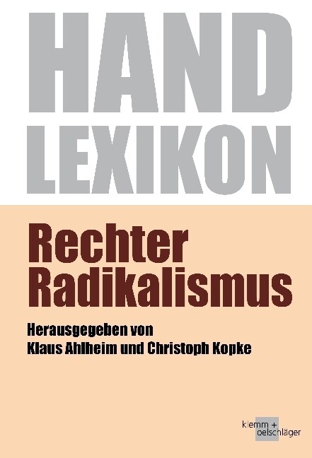 Rechter Radikalismus (Paperback)