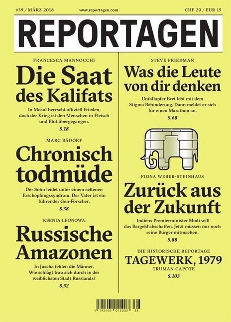 Reportagen. Bd.39 (Paperback)