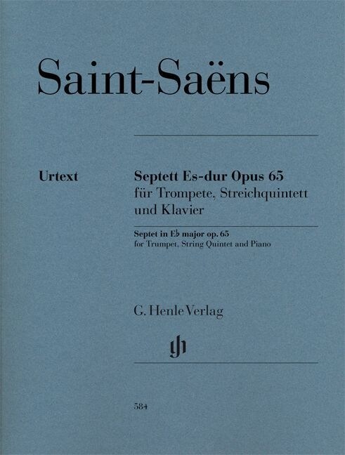 Septett Es-dur op. 65 fur Trompete, Streichquintett und Klavier, Partitur und Stimmen (Sheet Music)