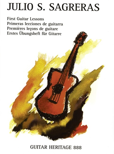 First Guitar Lessons / Primeras lecciones de guitarra / Erstes Ubungsheft fur Gitarre (Sheet Music)