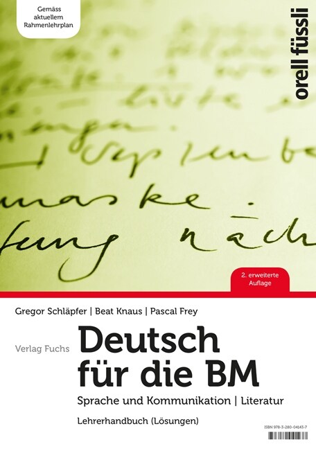 Deutsch fur die BM - Lehrerhandbuch (2. Auflage Losungen) inkl. E-Book (Paperback)