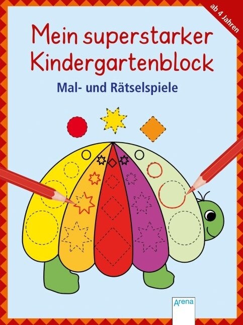 Mein superstarker Kindergartenblock - Mal- und Ratselspiele (Paperback)