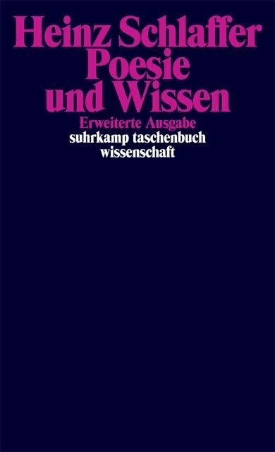 Poesie und Wissen (Paperback)