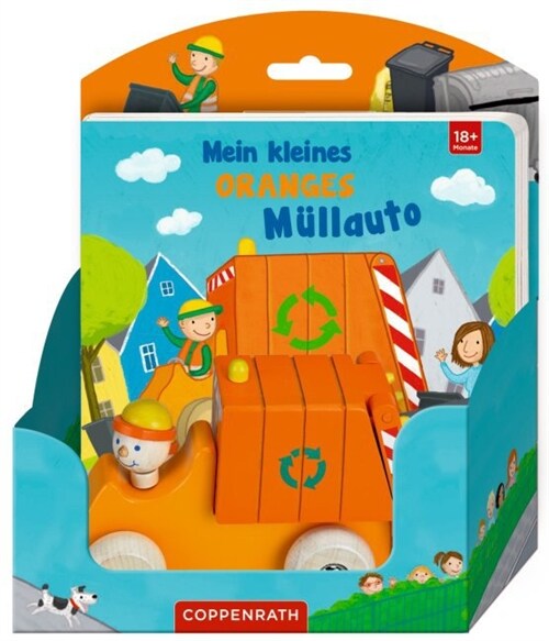 Mein kleines oranges Mullauto, m. Holzauto (Board Book)