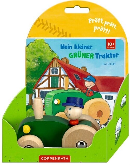 Mein kleiner gruner Traktor, m. Holzauto (Board Book)