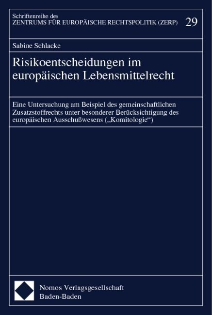 Risikoentscheidungen im europaischen Lebensmittelrecht (Paperback)