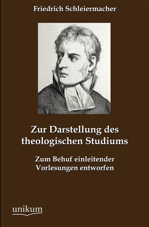 Zur Darstellung des theologischen Studiums (Paperback)