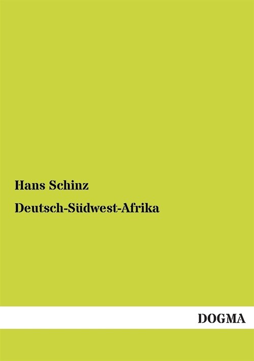 Deutsch-S?west-Afrika (Paperback)