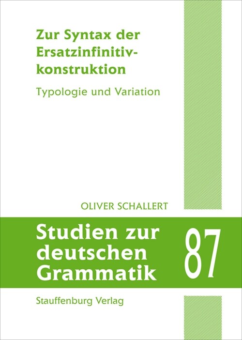 Zur Syntax der Ersatzinfinitivkonstruktion (Paperback)