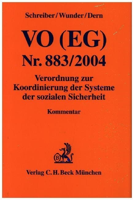 VO (EG) Nr. 883/2004, Kommentar (Hardcover)