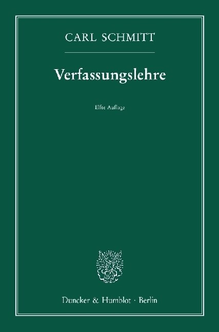 Verfassungslehre (Paperback)