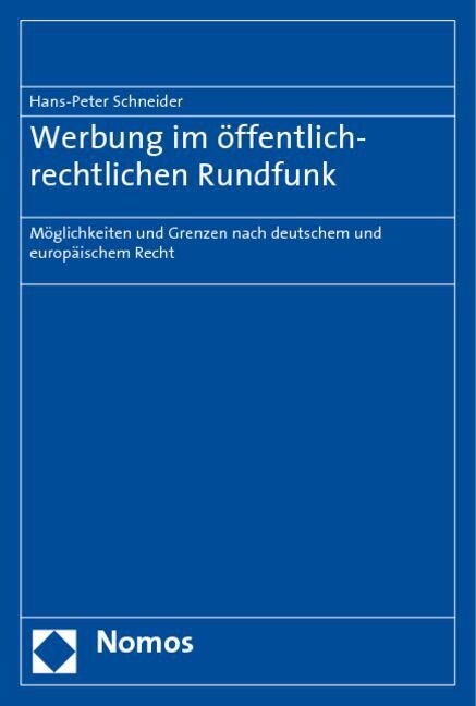 Werbung im offentlich-rechtlichen Rundfunk (Paperback)