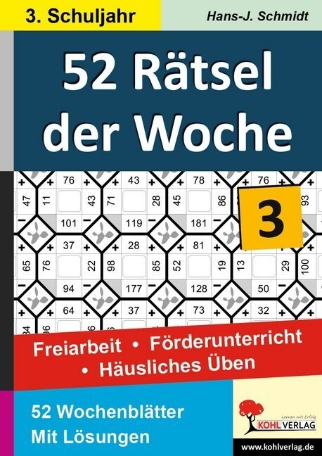 52 Ratsel der Woche, 3. Schuljahr (Paperback)