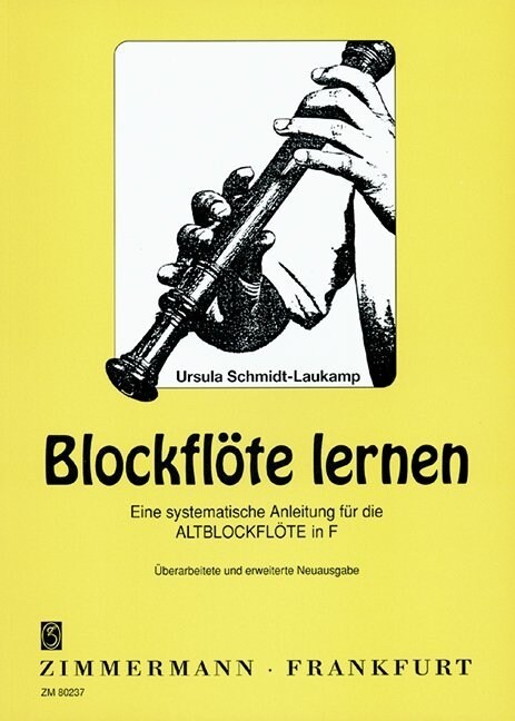 Blockflote lernen, fur Altblockflote in F (Sheet Music)