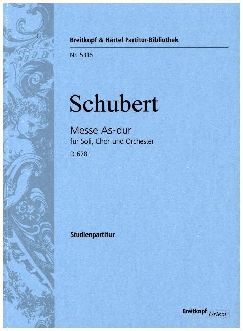 Messe As-dur D 678, Studienpartitur (Sheet Music)