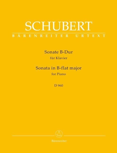 Sonate in B D 960, fur Klavier (Sheet Music)