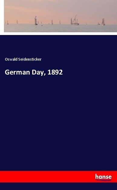 German Day, 1892 (Paperback)