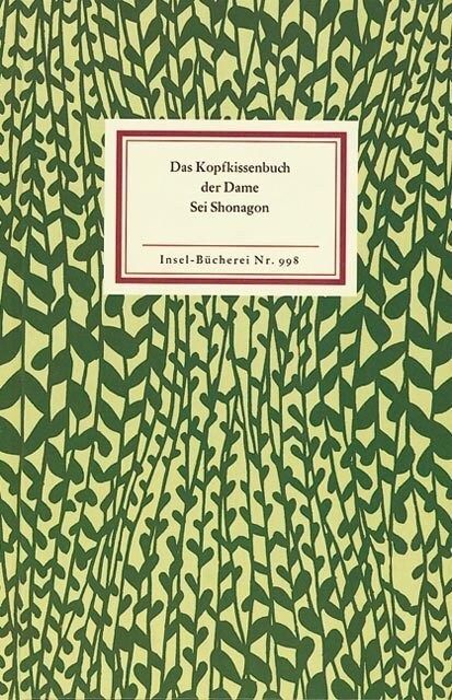 [중고] Das Kopfkissenbuch der Dame Sei Shonagon (Hardcover)