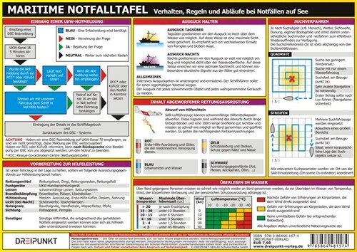 Maritime Notfalltafel, Infotafel (General Merchandise)