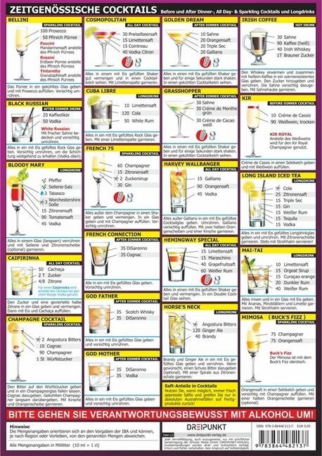 Tafel-Set Zeitgenossische Cocktails (General Merchandise)