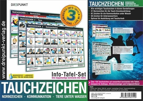 Info-Tafel-Set Tauchzeichen (General Merchandise)