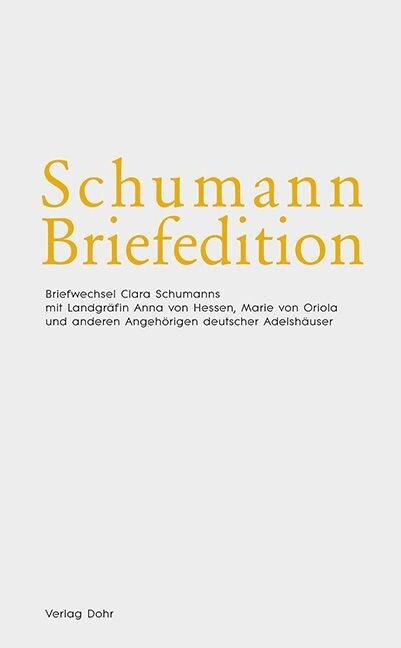 Schumann-Briefedition II.12 (Hardcover)