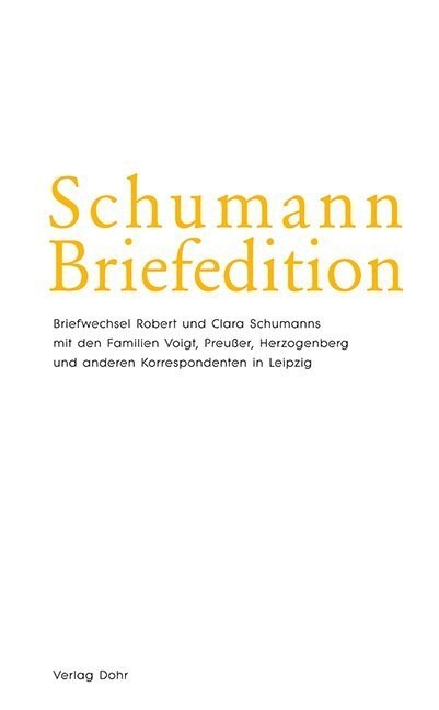 Schumann-Briefedition / Schumann-Briefedition II.15 (Hardcover)