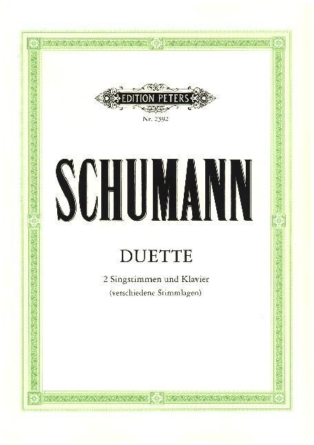 34 Duets for 2 Voices and Piano (German Language) (Sheet Music)
