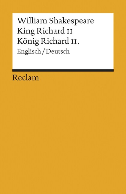 King Richard II / Konig Richard  II. (Paperback)