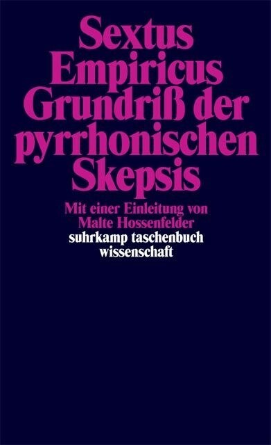 Grundriß der pyrrhonischen Skepsis (Paperback)