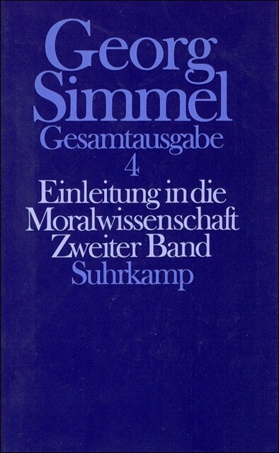 Einleitung in die Moralwissenschaft. Tl.2 (Hardcover)