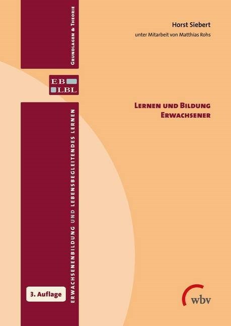 Lernen und Bildung Erwachsener (Paperback)