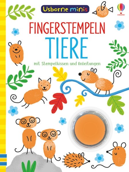 Usborne Minis: Fingerstempeln Tiere (Paperback)