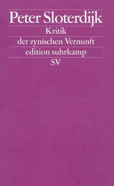 Kritik der zynischen Vernunft (Paperback)