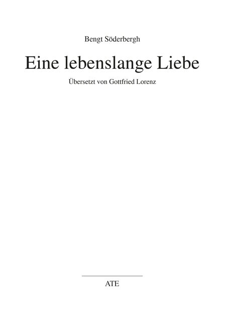 Eine lebenslange Liebe (Paperback)