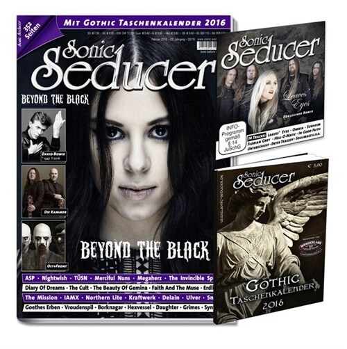 Titelstorys Beyond The Black und TUSN + Gothic Taschenkalender 2016, m. Audio-CD (Paperback)