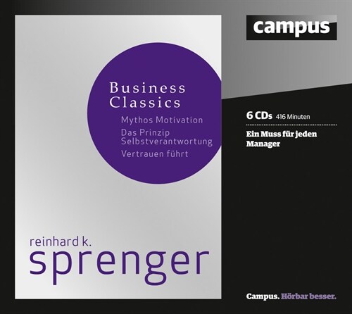 Sprenger Business Classics, 6 Audio-CDs (CD-Audio)