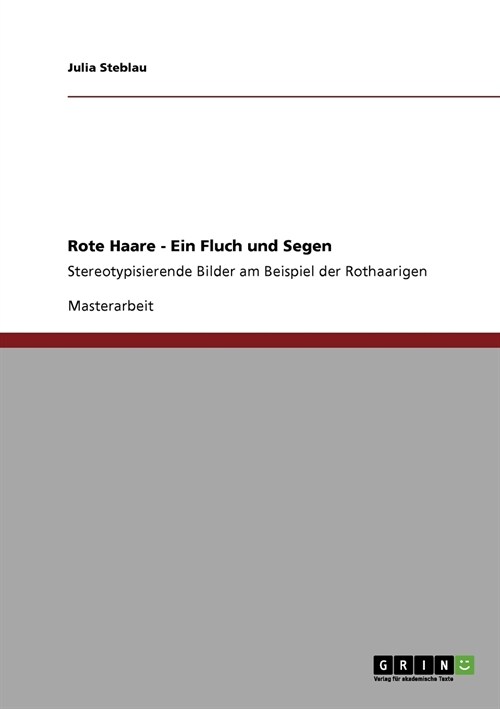 Rote Haare. Fluch und Segen (Paperback)