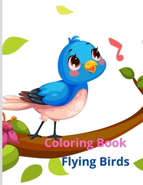 Coloring Book Flying Birds (Paperback)