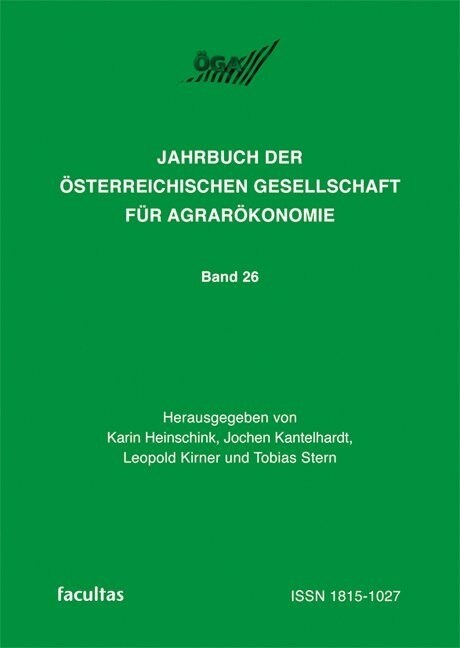 Jahrbuch der Osterreichischen Gesellschaft fur Agrarokonomie (Paperback)