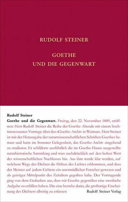 Goethe und die Gegenwart (Hardcover)