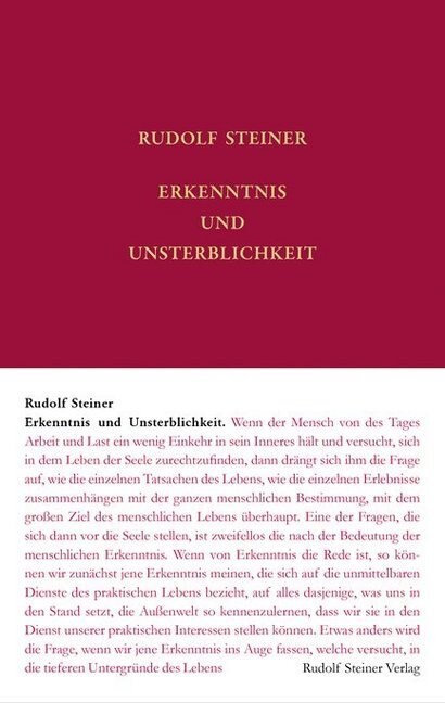 Erkenntnis und Unsterblichkeit (Hardcover)