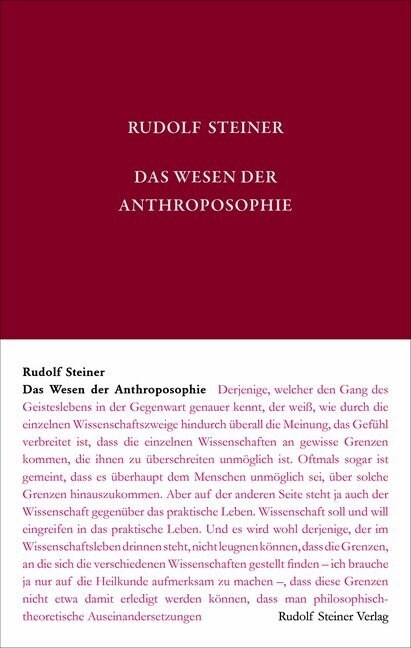 Das Wesen der Anthroposophie (Hardcover)